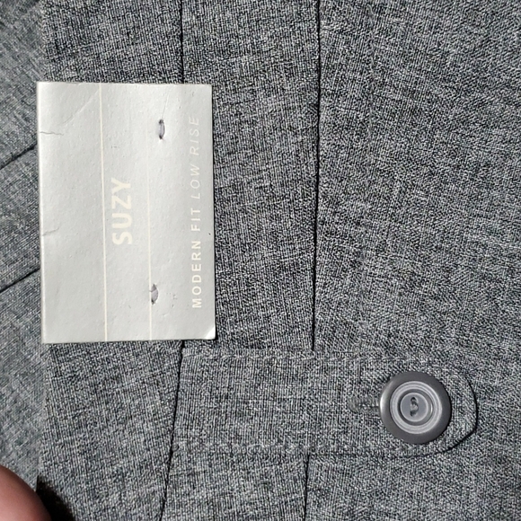 Suzy new with tags straight leg grey trouser pants - Picture 9 of 11